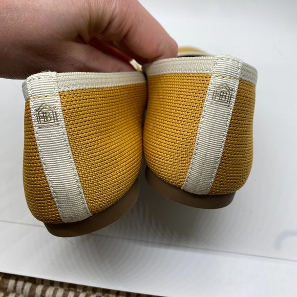 Birdies The Blackbird Mustard Knit Loafer Sz 5 - Picture 7 of 9